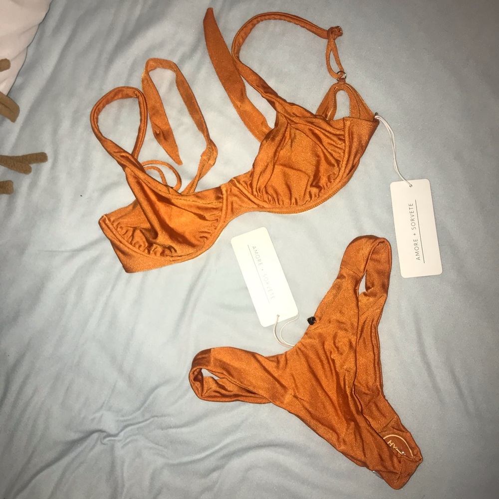 Orange bikini set